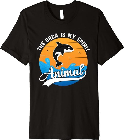 The Orca Is My Spirit Animal - Vintage Killer Whale Premium T-Shirt