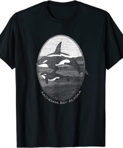 Kachemak Bay Alaska Orca Whale Graphic Souvenir T-Shirt