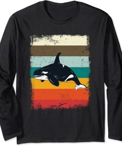 Retro Orca Long Sleeve T-Shirt